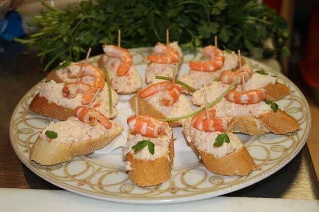 Montadito gamba